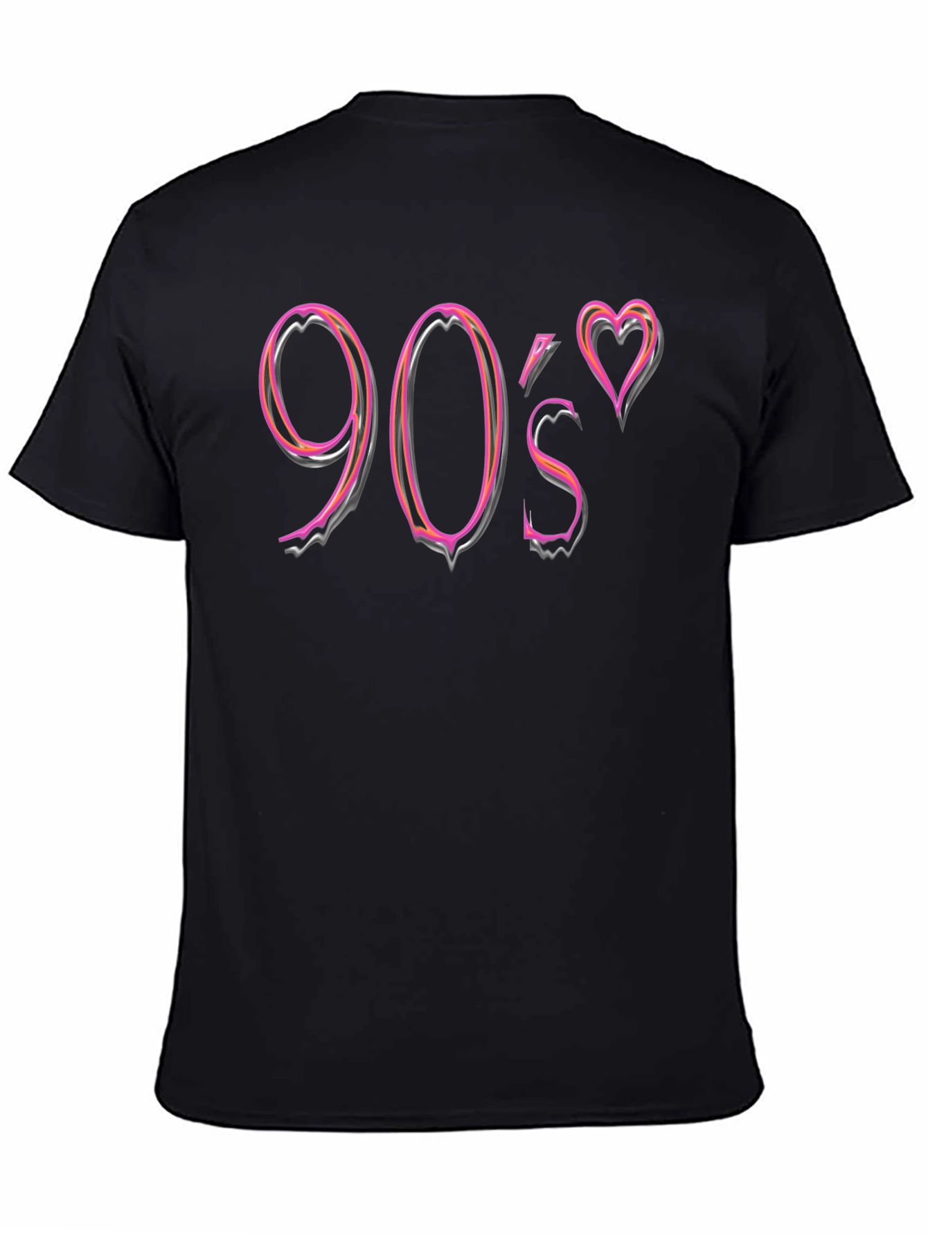 90s Heart Graphic Tee - Retro Nostalgia