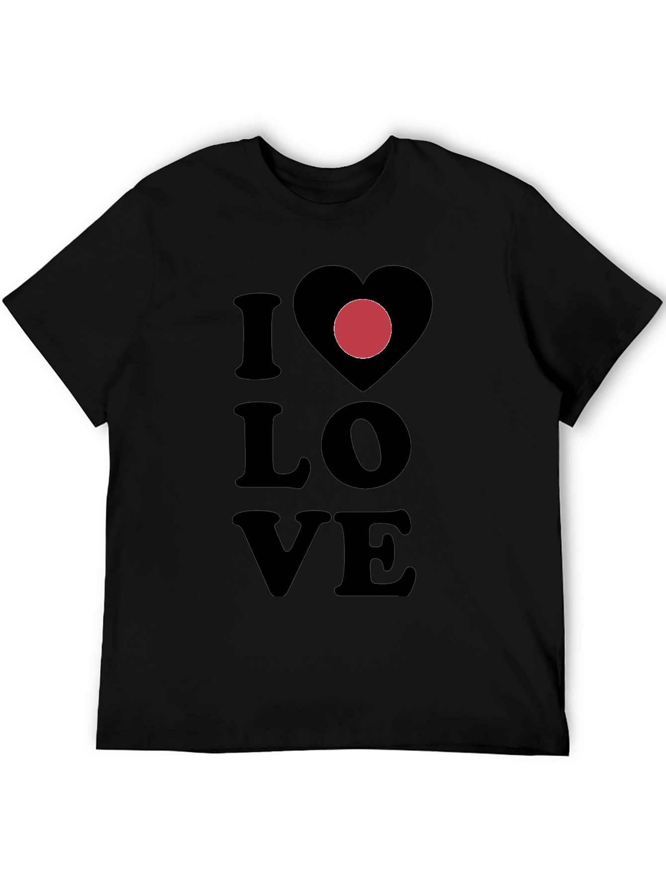 I Heart Love T-Shirt - Black