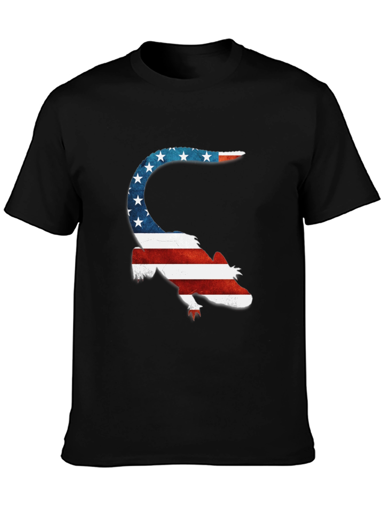 Patriotic Lizard Tee - USA Flag Graphic T-Shirt