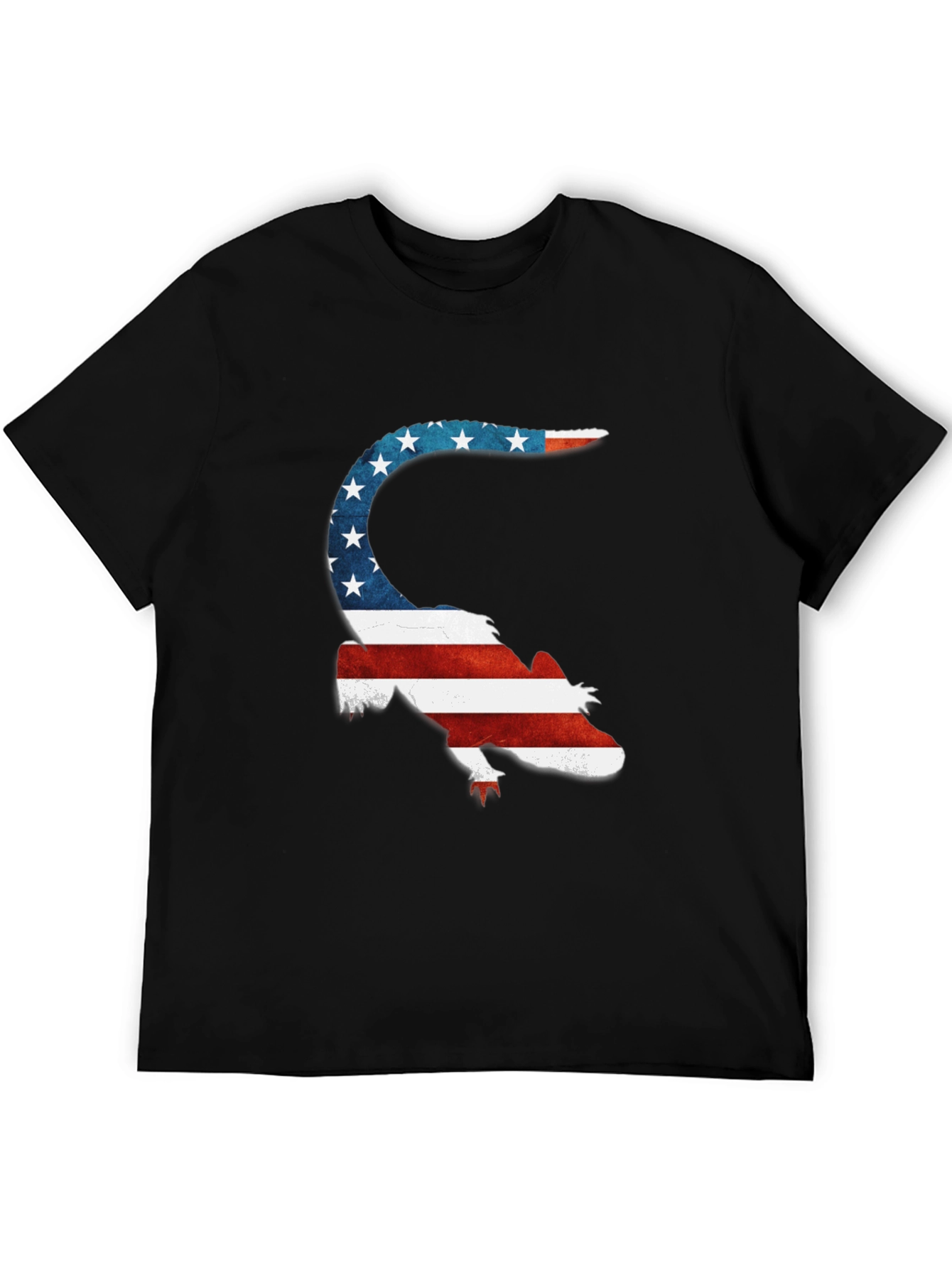Patriotic Lizard Tee - USA Flag Graphic T-Shirt