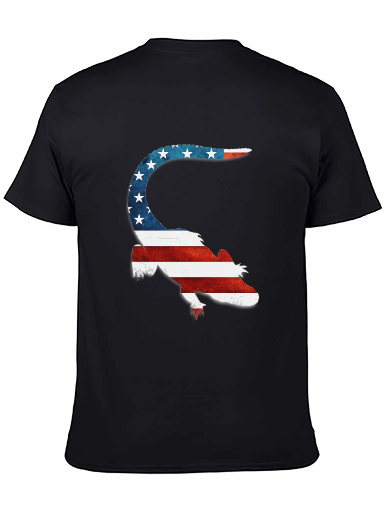 Patriotic Lizard Tee - USA Flag Graphic T-Shirt