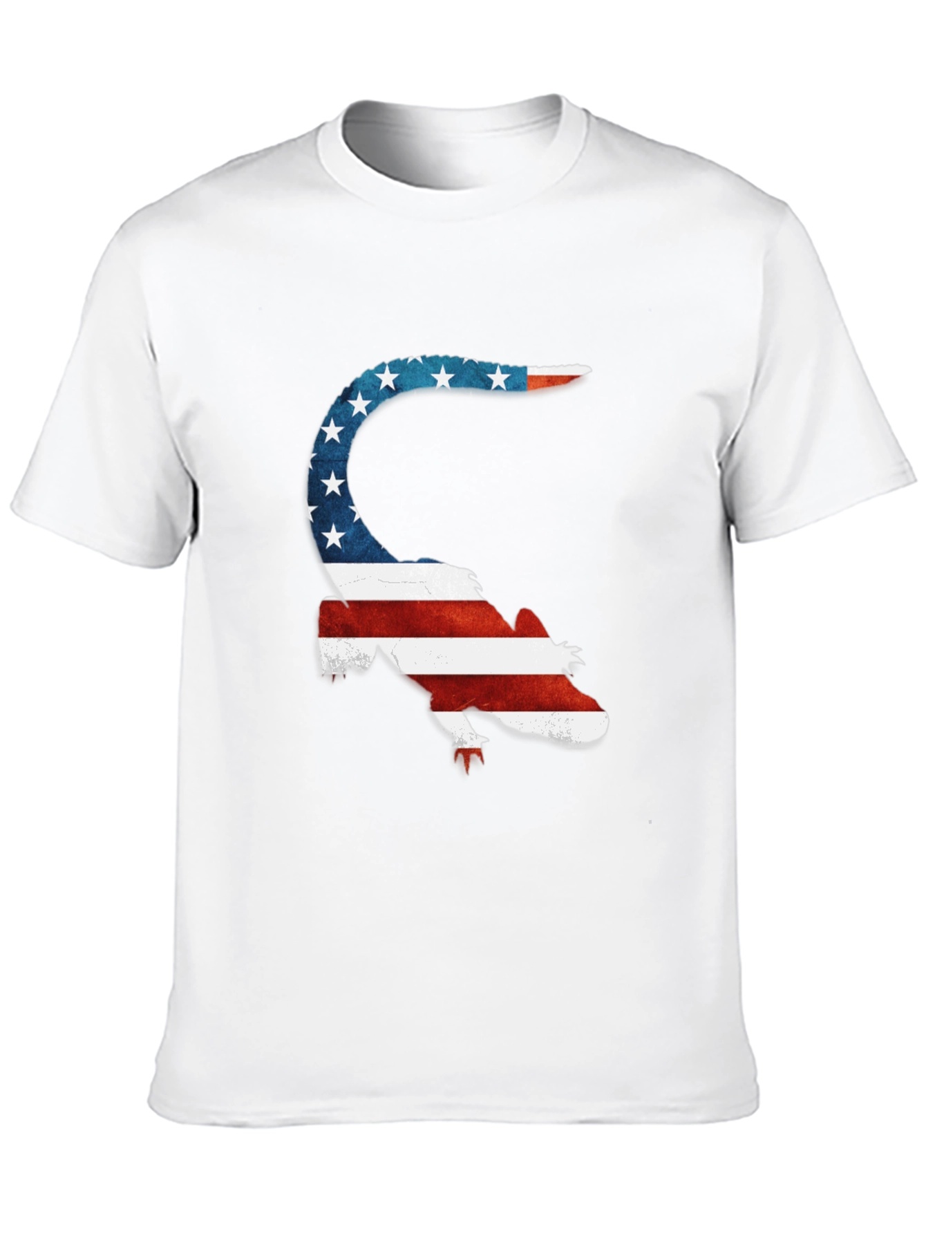 Patriotic Lizard Tee - USA Flag Graphic T-Shirt