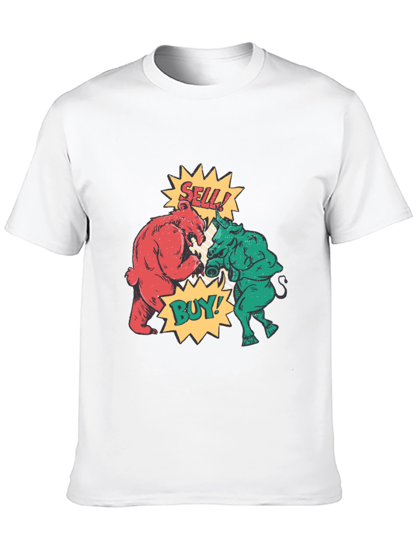 Stock Market Bull vs Bear Graphic Tee