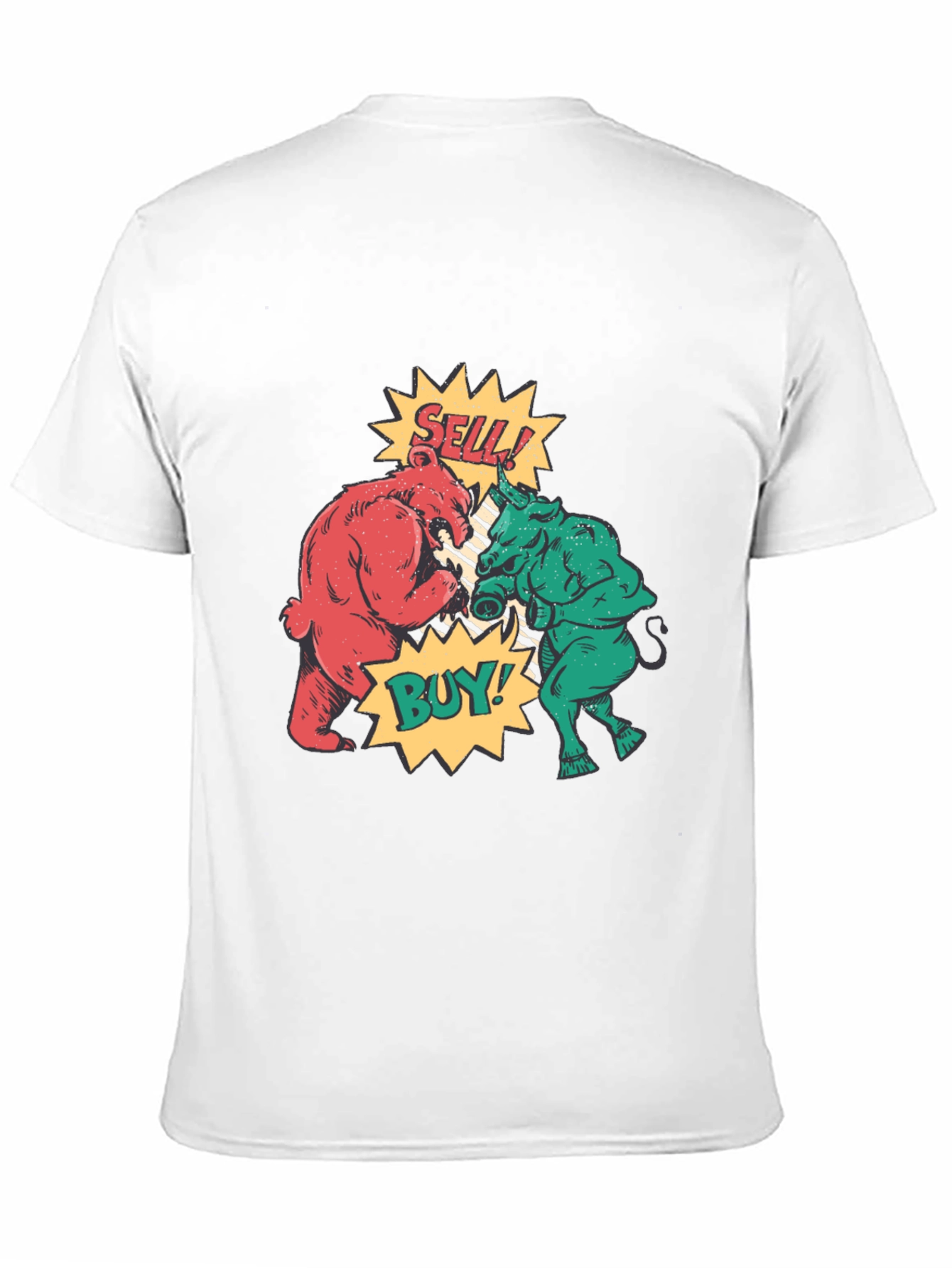 Stock Market Bull vs Bear Graphic Tee