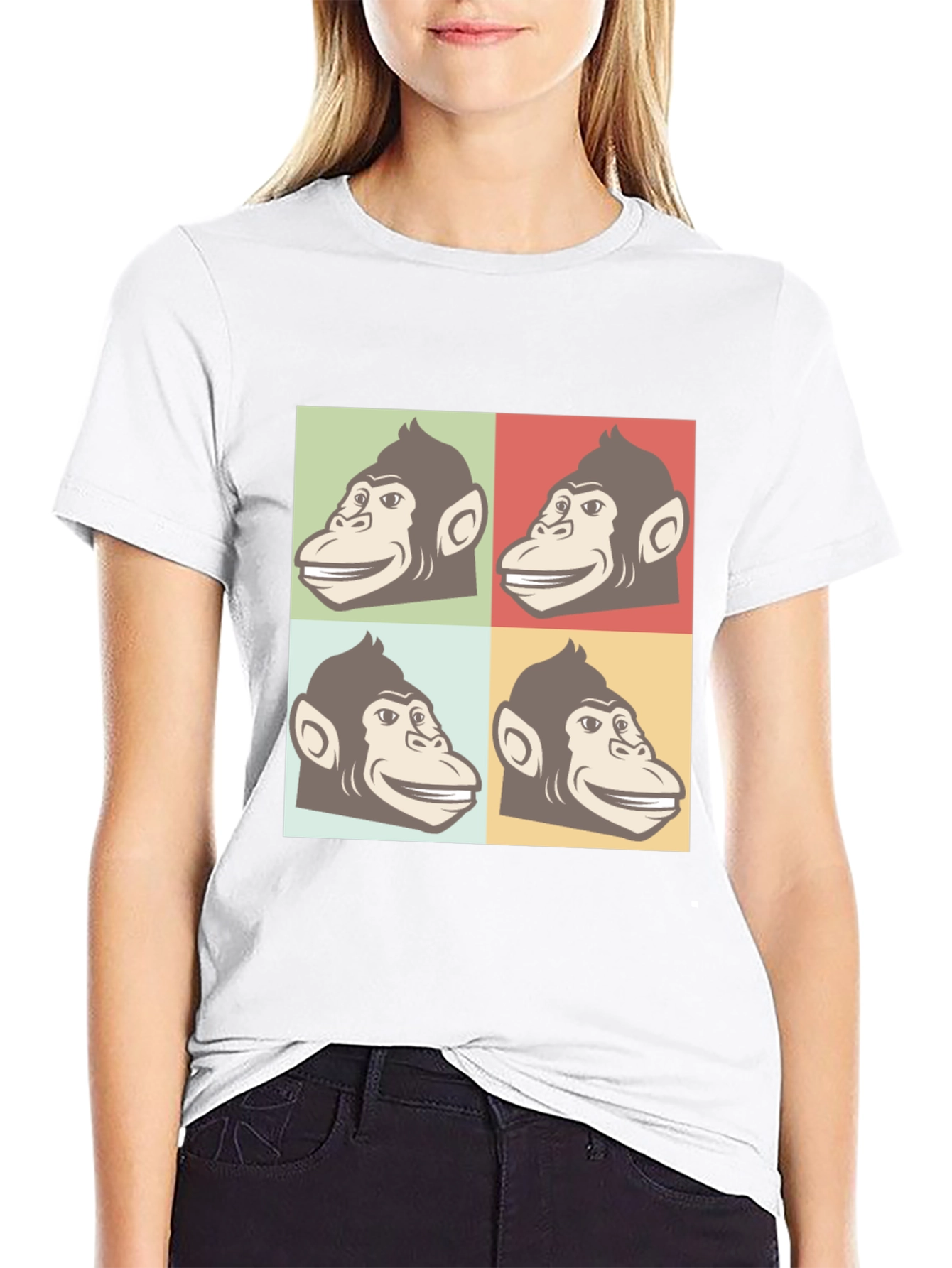 Retro Monkey Pop Art T-Shirt