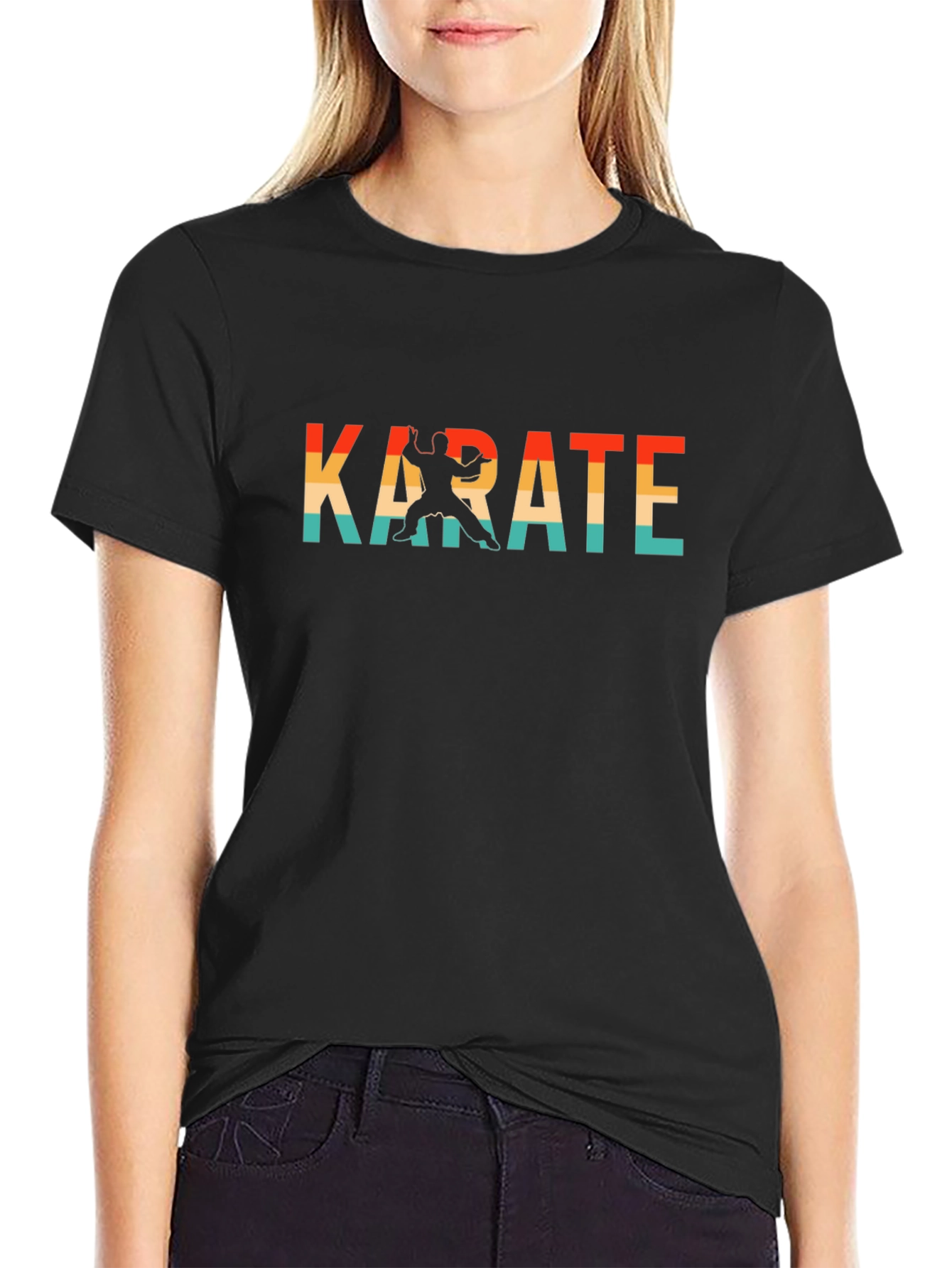 Retro Karate Graphic T-Shirt