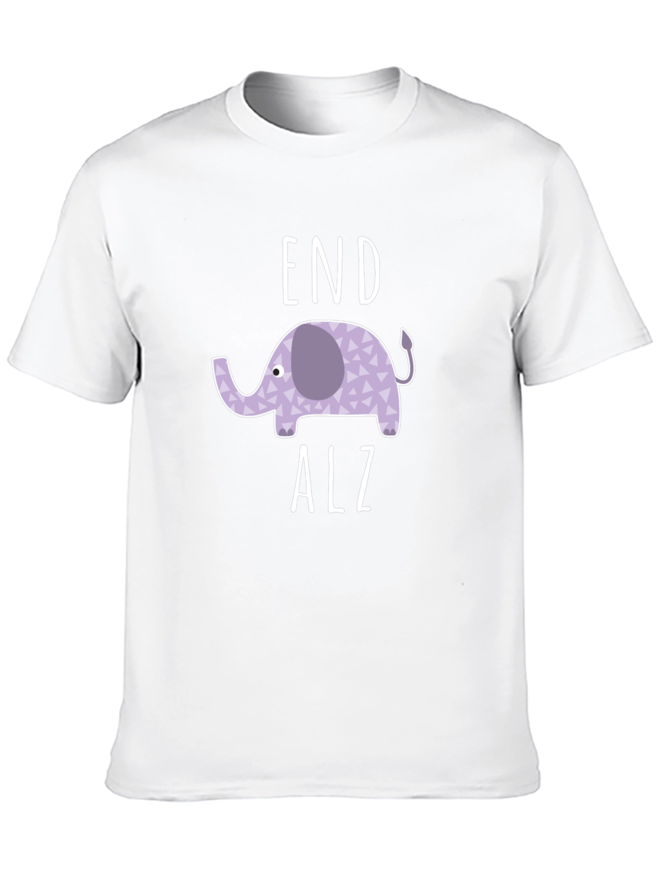 End Alz Elephant T-Shirt - Black