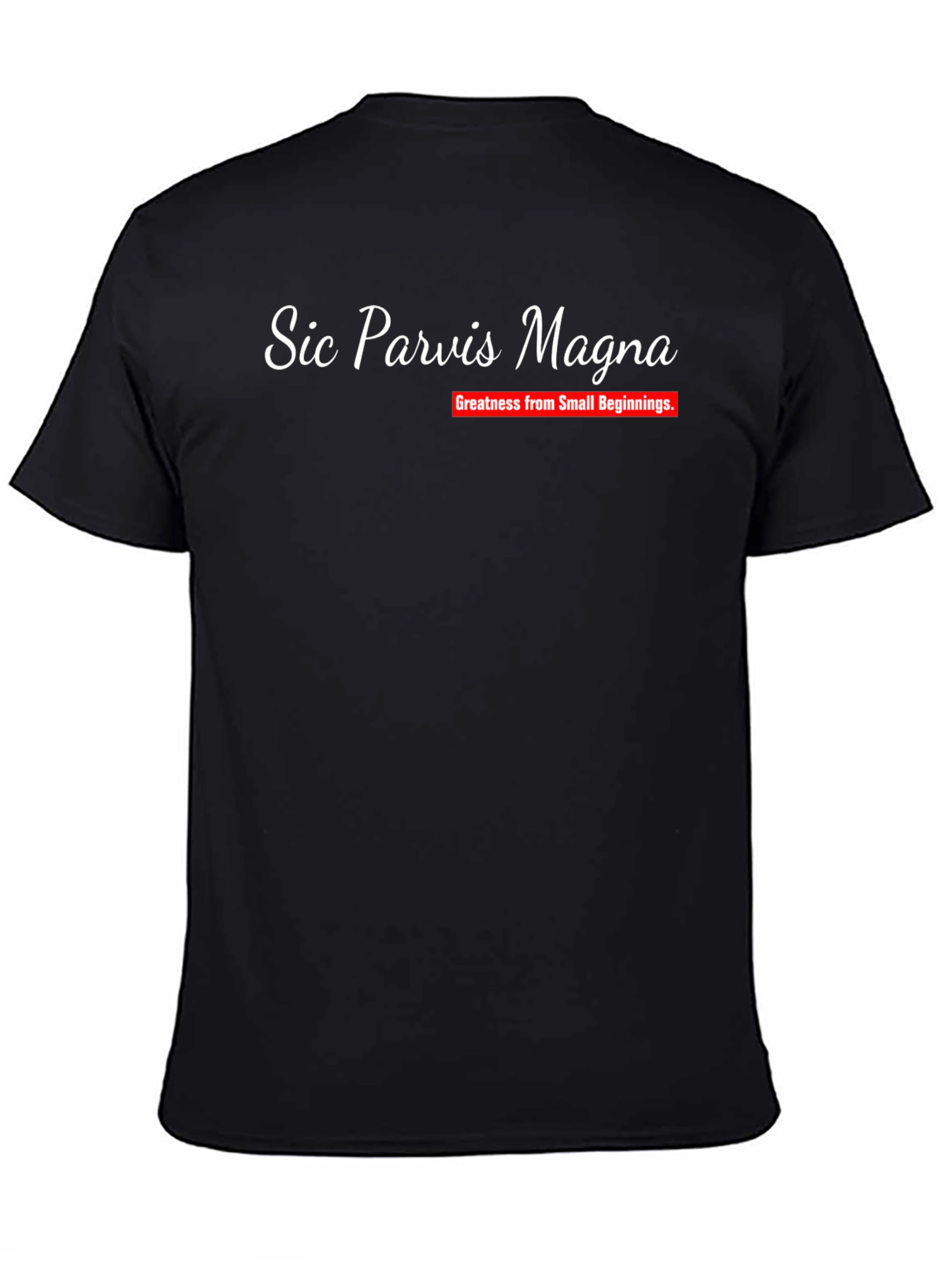 Sic Parvis Magna T-Shirt - Greatness From Small Beginnings