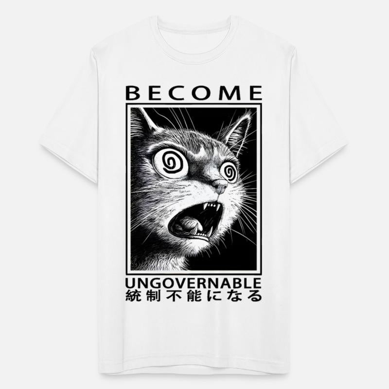 Hypnotic Cat Expression Illustration