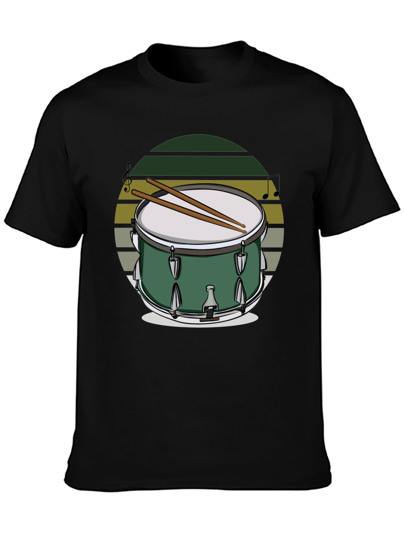 Drum Set Graphic T-Shirt - Music Lover Tee