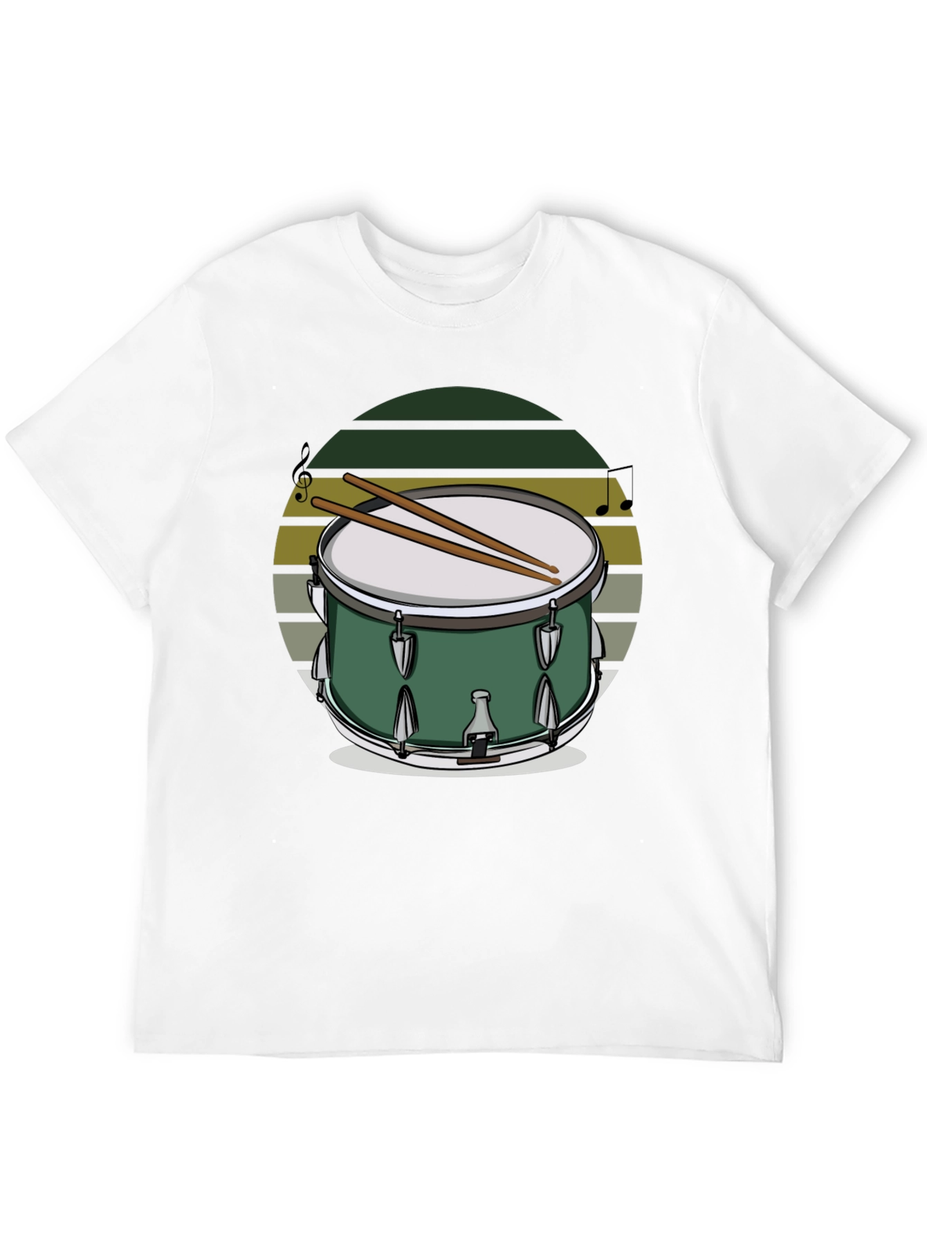 Drum Set Graphic T-Shirt - Music Lover Tee