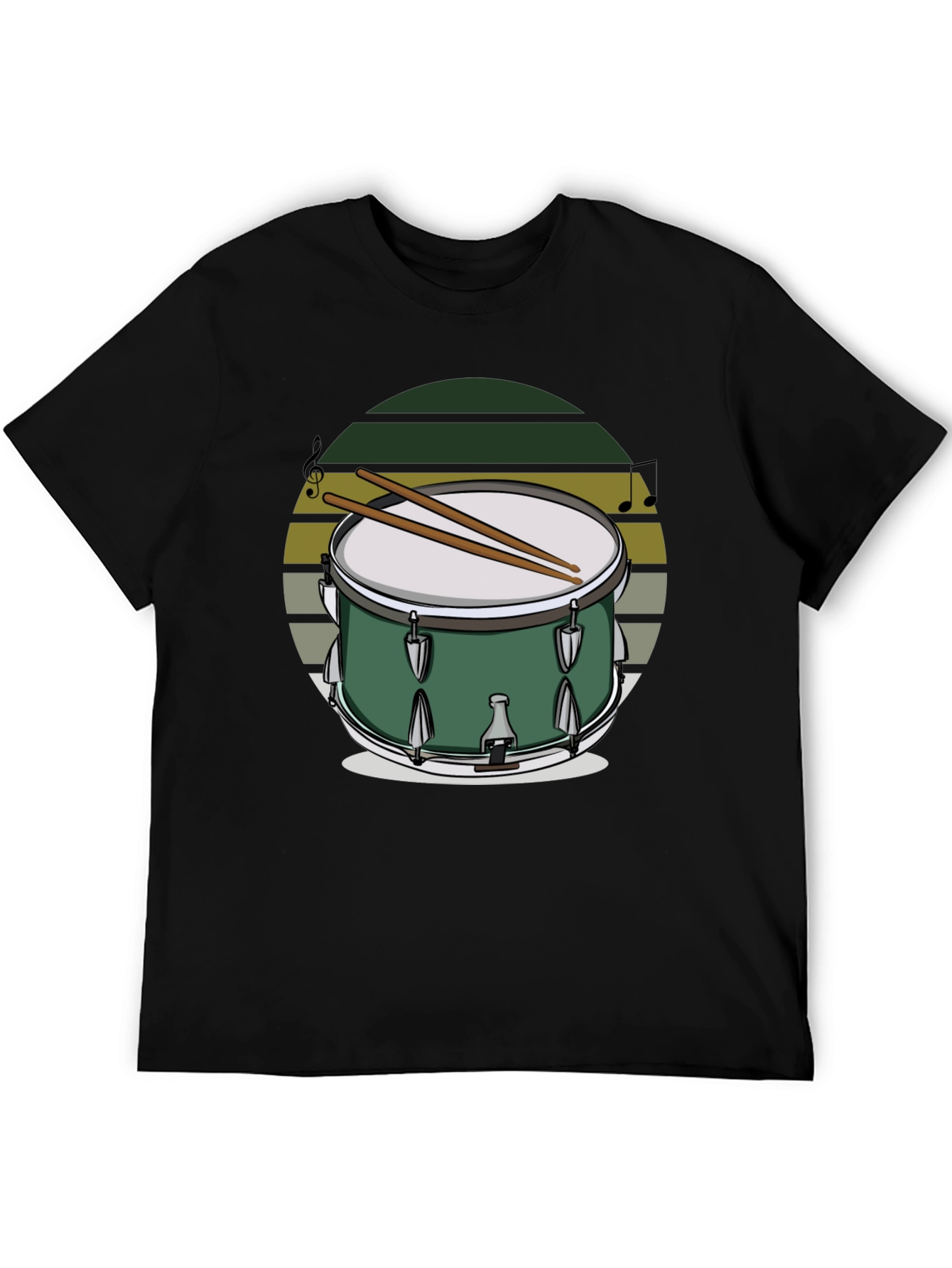 Drum Set Graphic T-Shirt - Music Lover Tee