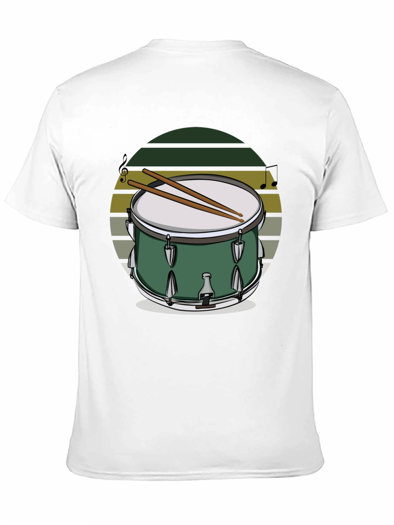 Drum Set Graphic T-Shirt - Music Lover Tee