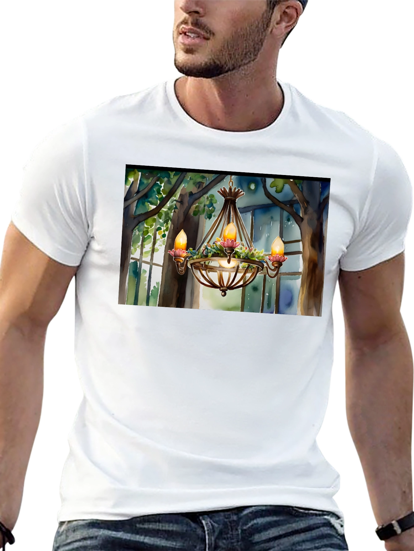 Chandelier T-Shirt - Elegant Design