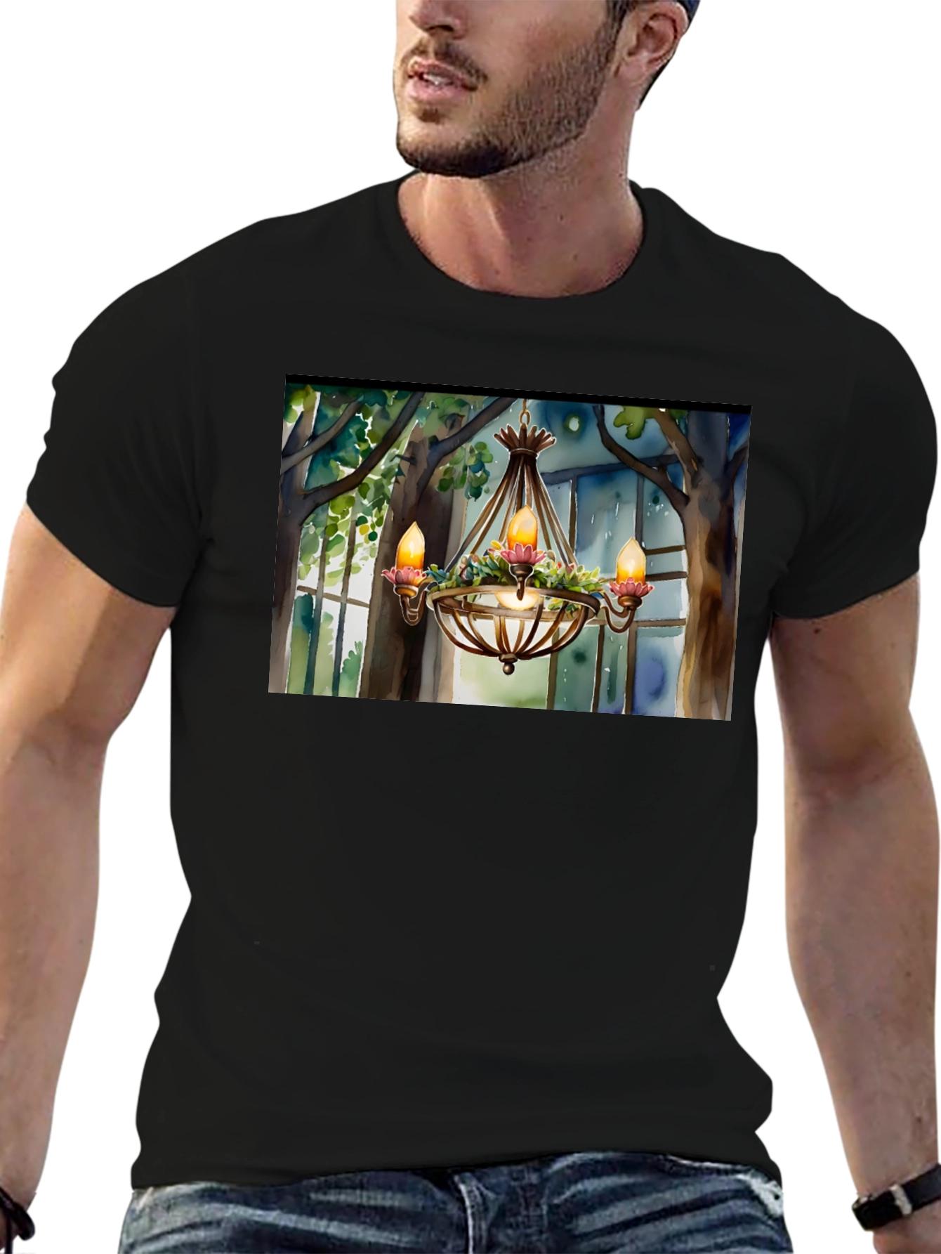 Chandelier T-Shirt - Elegant Design