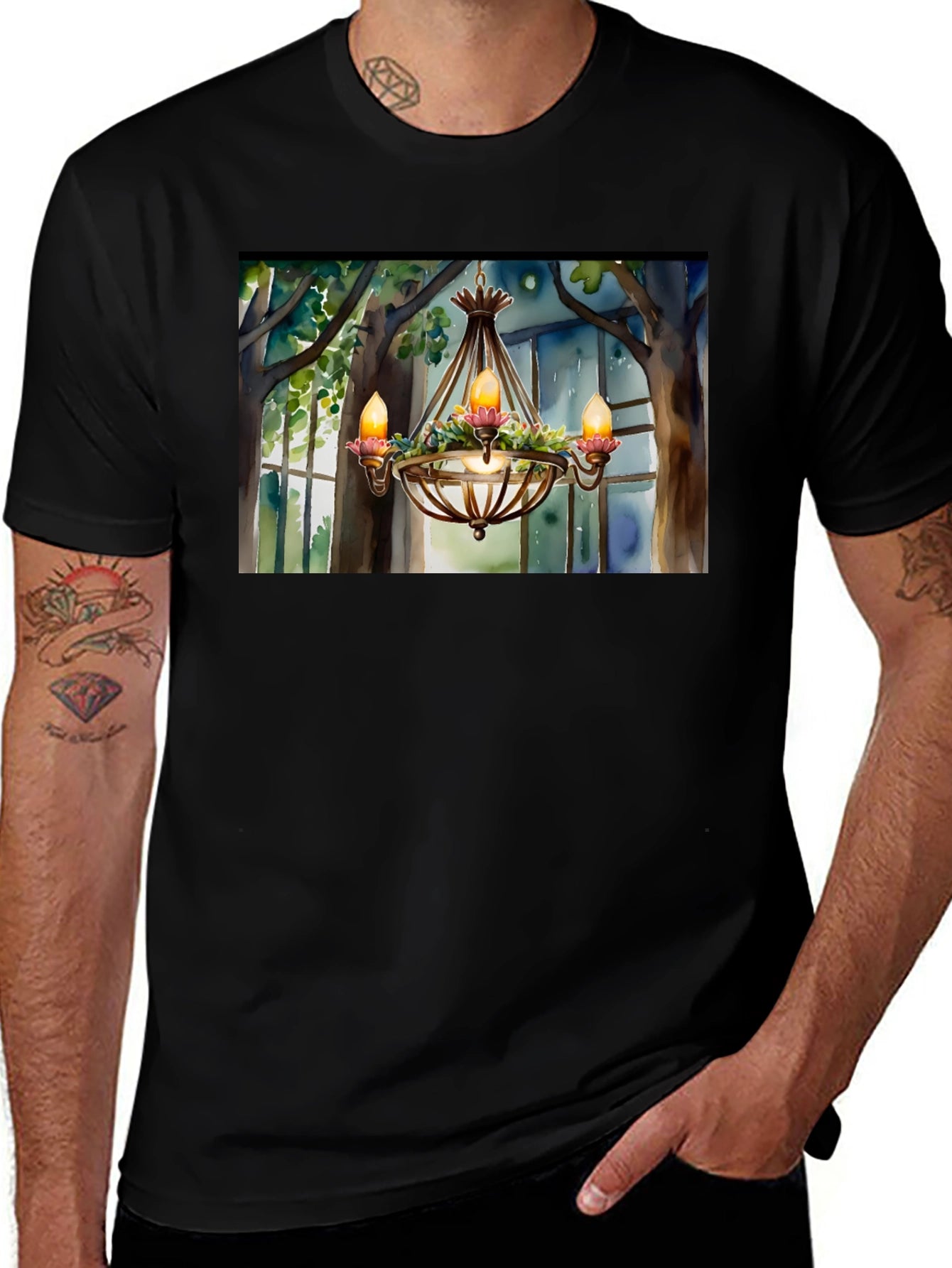 Chandelier T-Shirt - Elegant Design