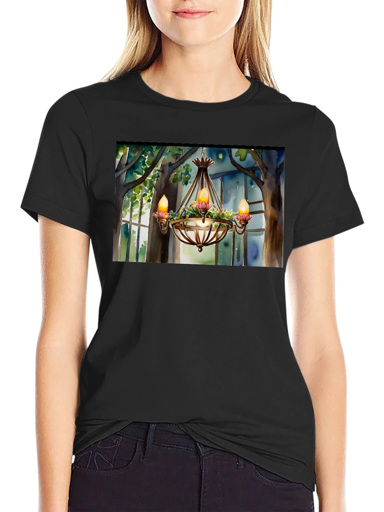 Chandelier T-Shirt - Elegant Design
