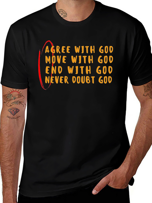 Agree With God Black Graphic Tee