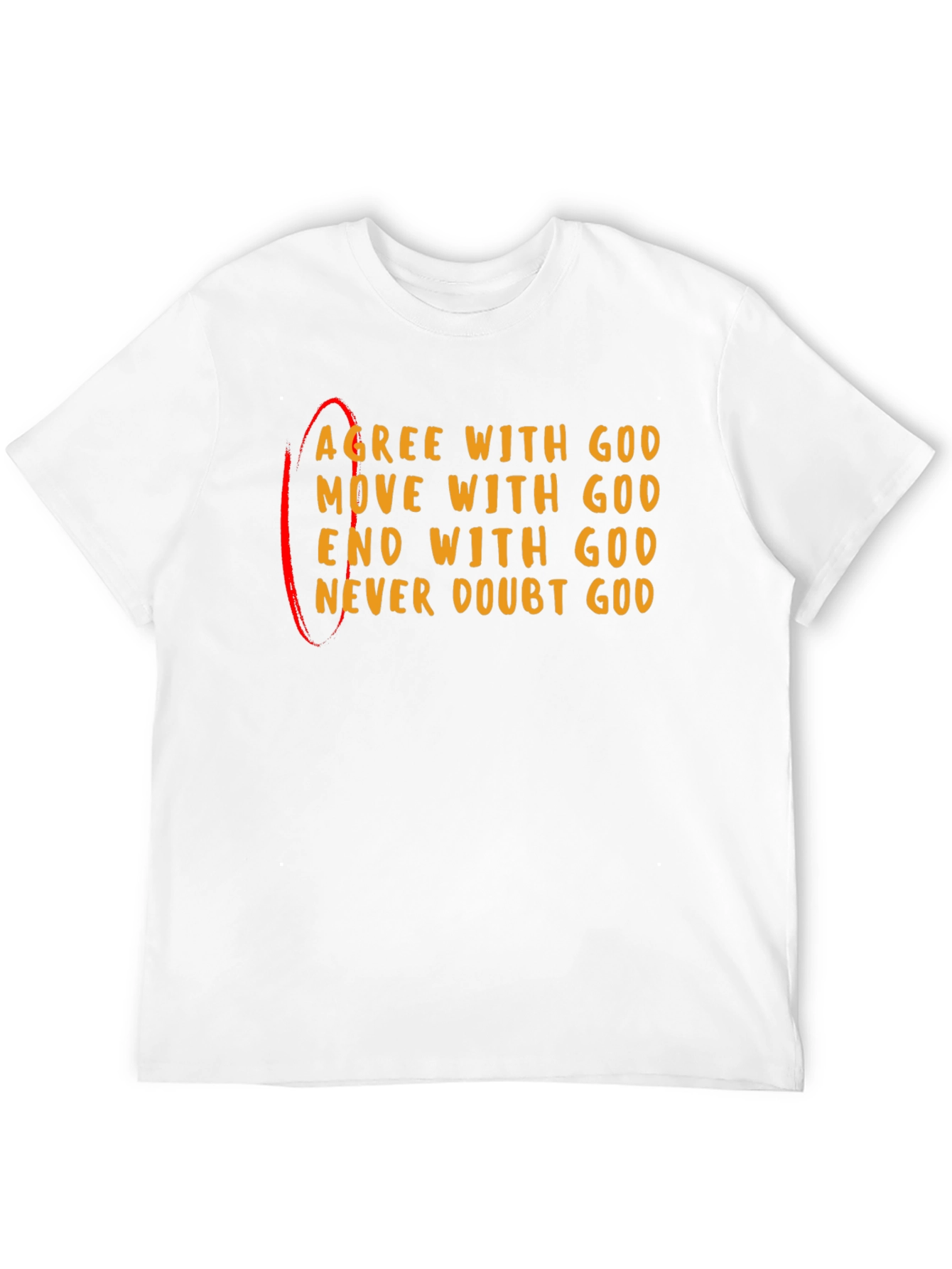 Agree With God Black Graphic Tee