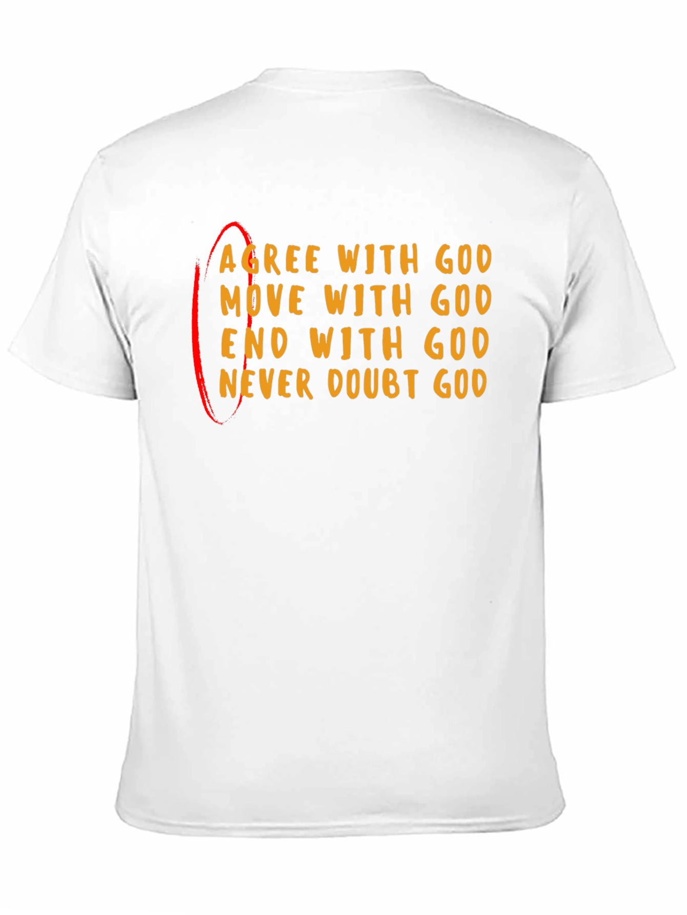 Agree With God Black Graphic Tee