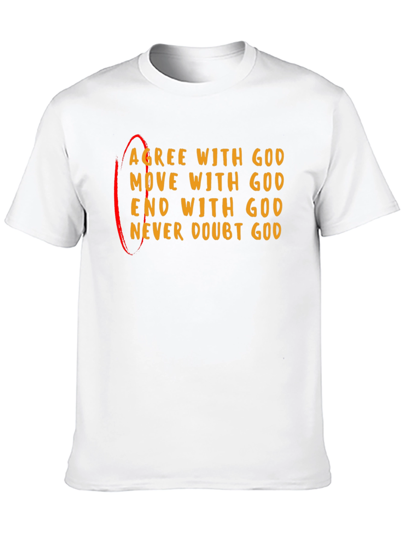 Agree With God Black Graphic Tee