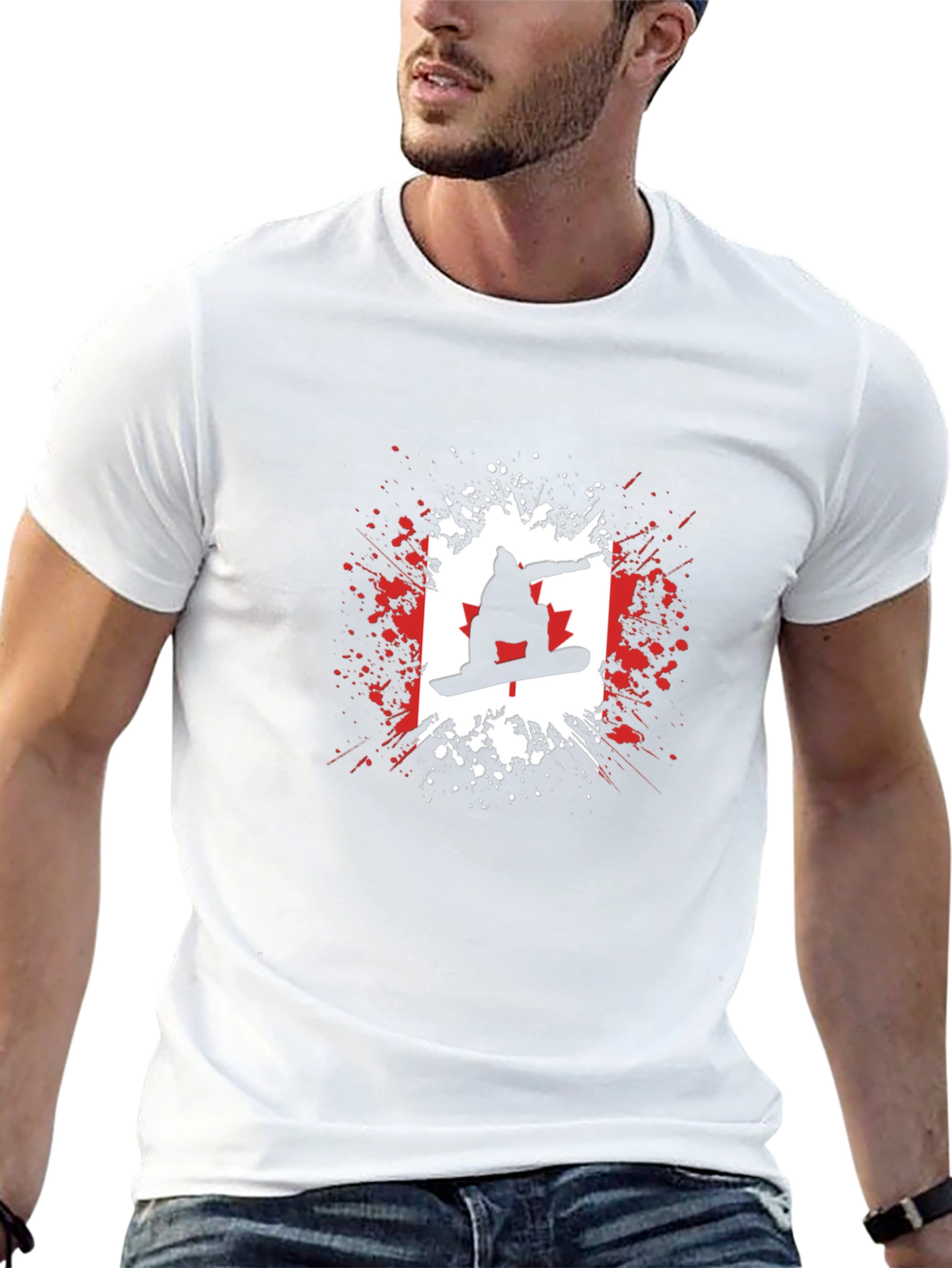 Canadian Snowboarder Graphic Tee