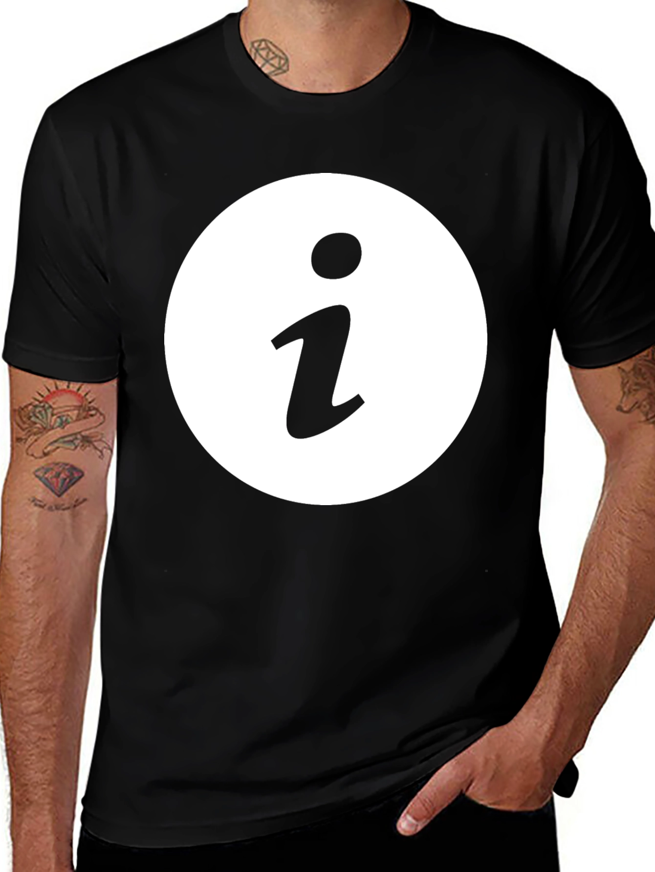 Info Graphic Tee - Mens Black T-Shirt