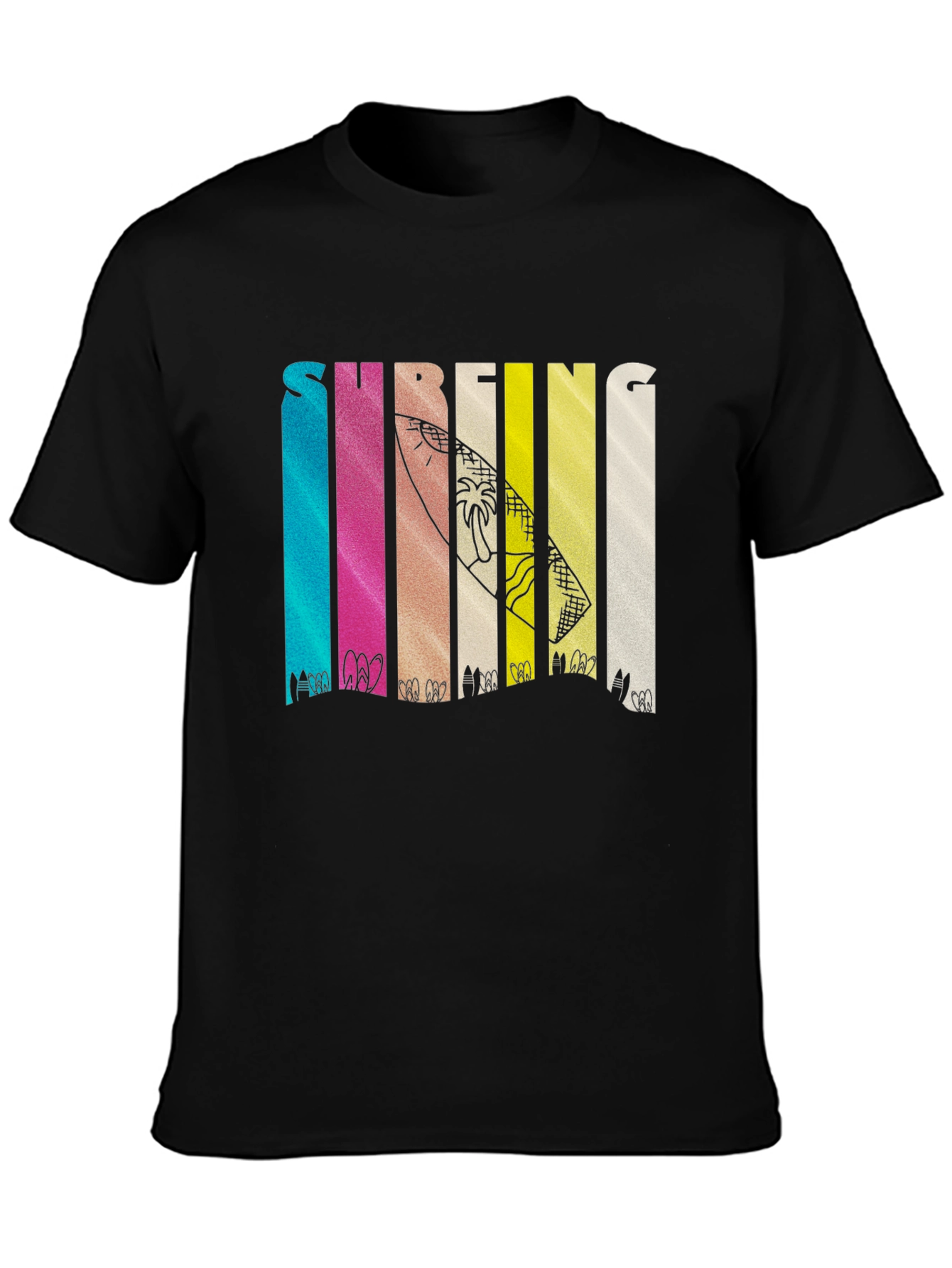 Surfing Design Graphic T-Shirt