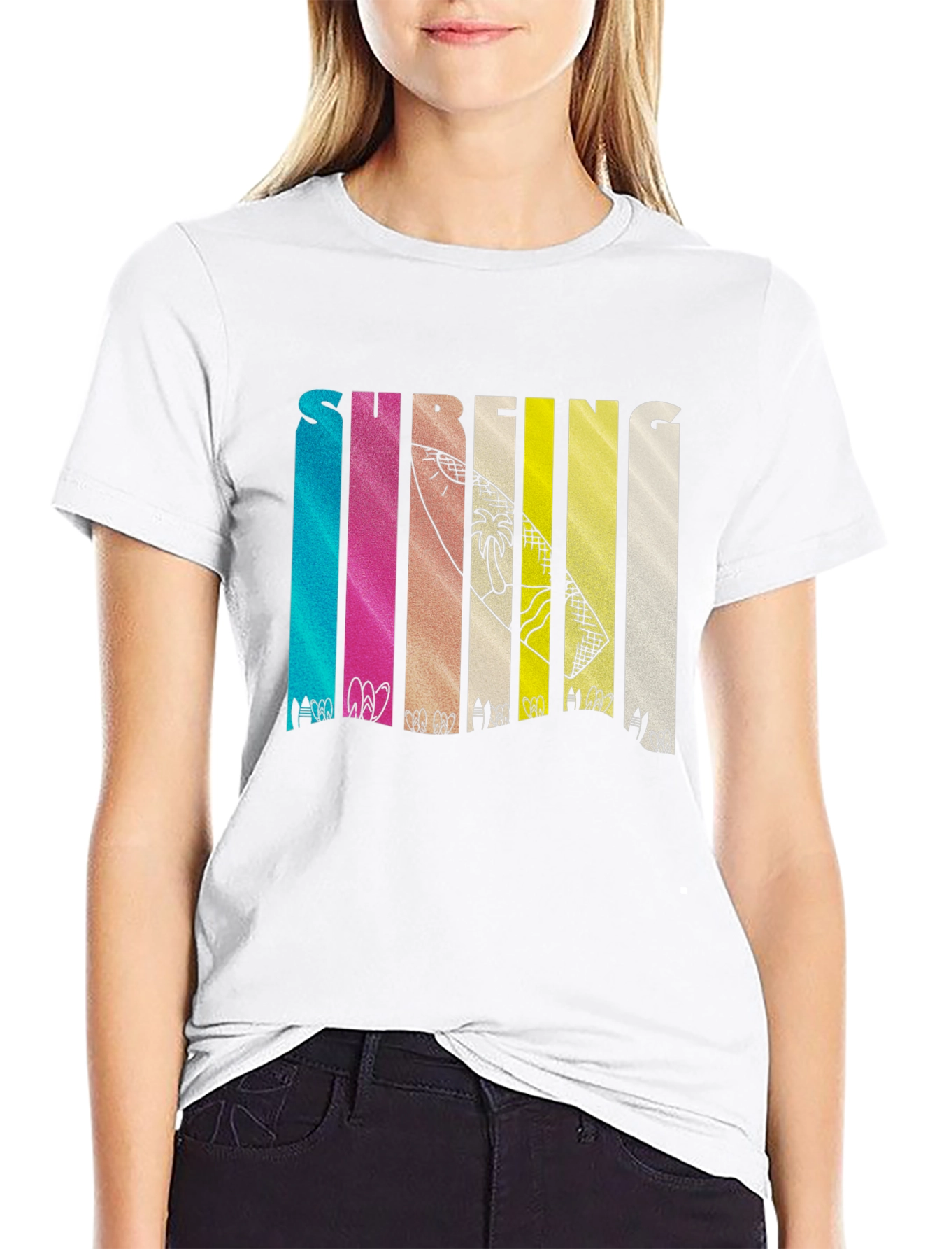 Surfing Design Graphic T-Shirt