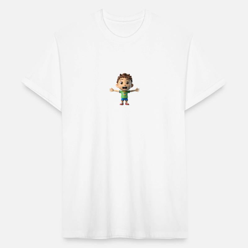 I feel excited boy child cartoon