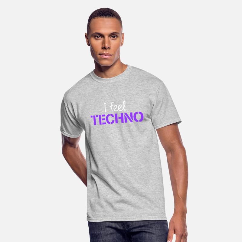 I feel Techno Music Love Letters Quote Party Logo