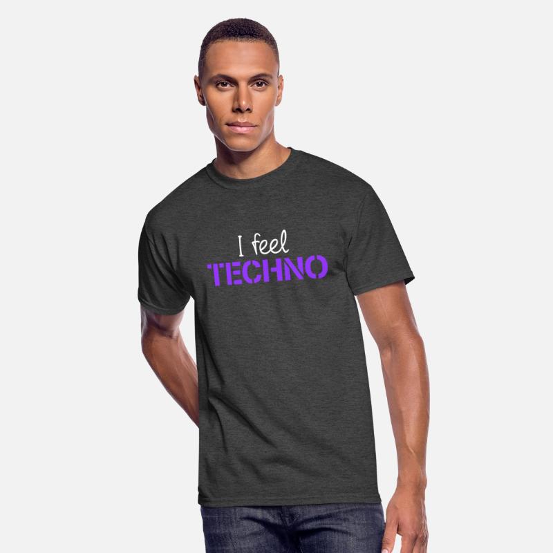 I feel Techno Music Love Letters Quote Party Logo