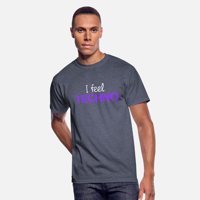 I feel Techno Music Love Letters Quote Party Logo