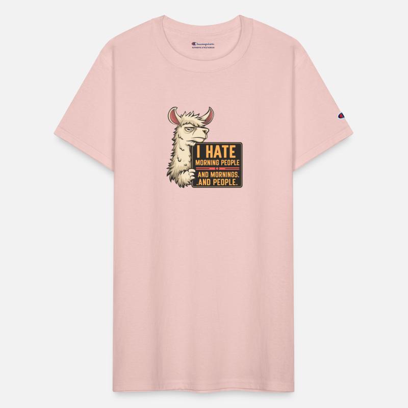 I Hate Morning People for a Morning grumpy Llama