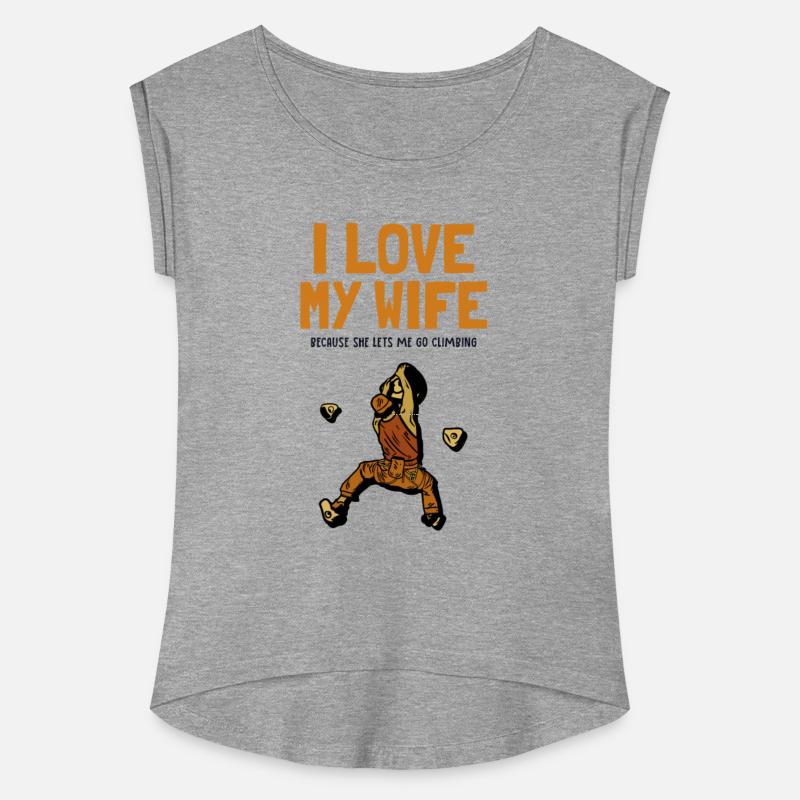 I love my Wife Climbing Bouldering Sport Free