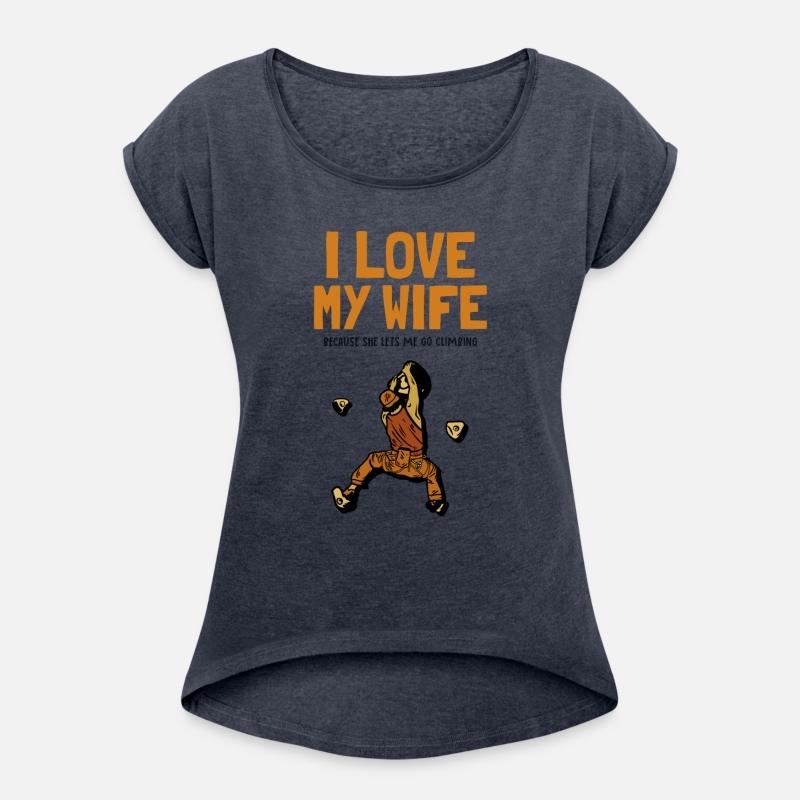 I love my Wife Climbing Bouldering Sport Free