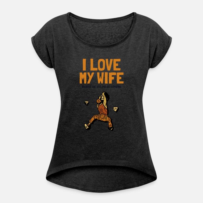 I love my Wife Climbing Bouldering Sport Free