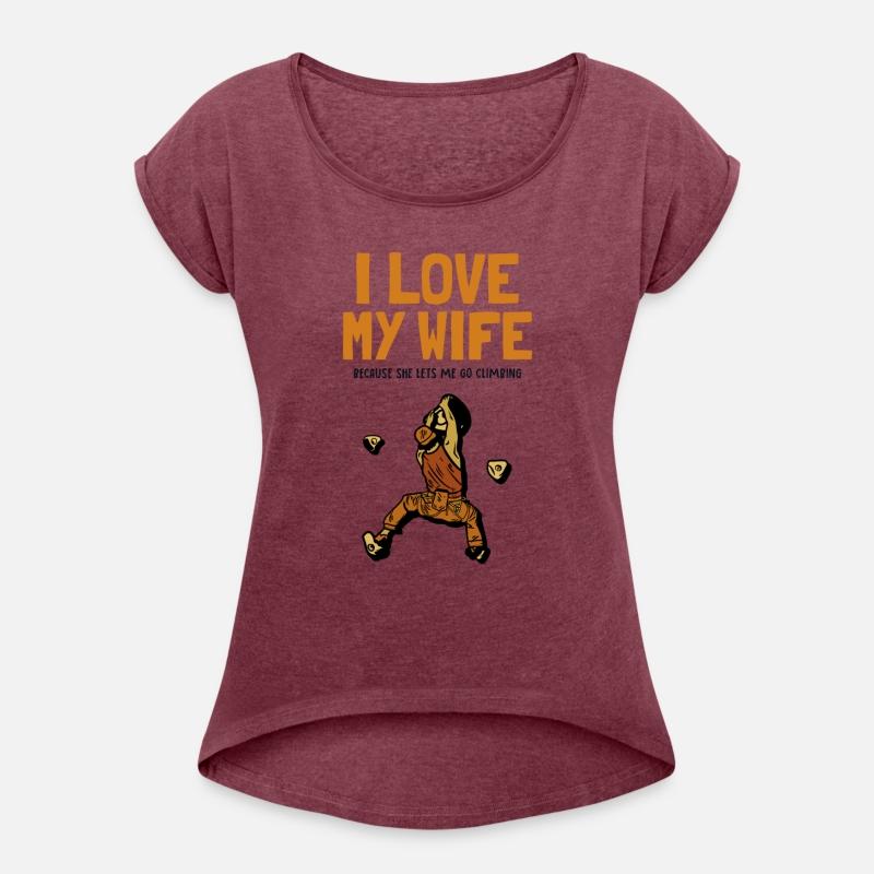 I love my Wife Climbing Bouldering Sport Free