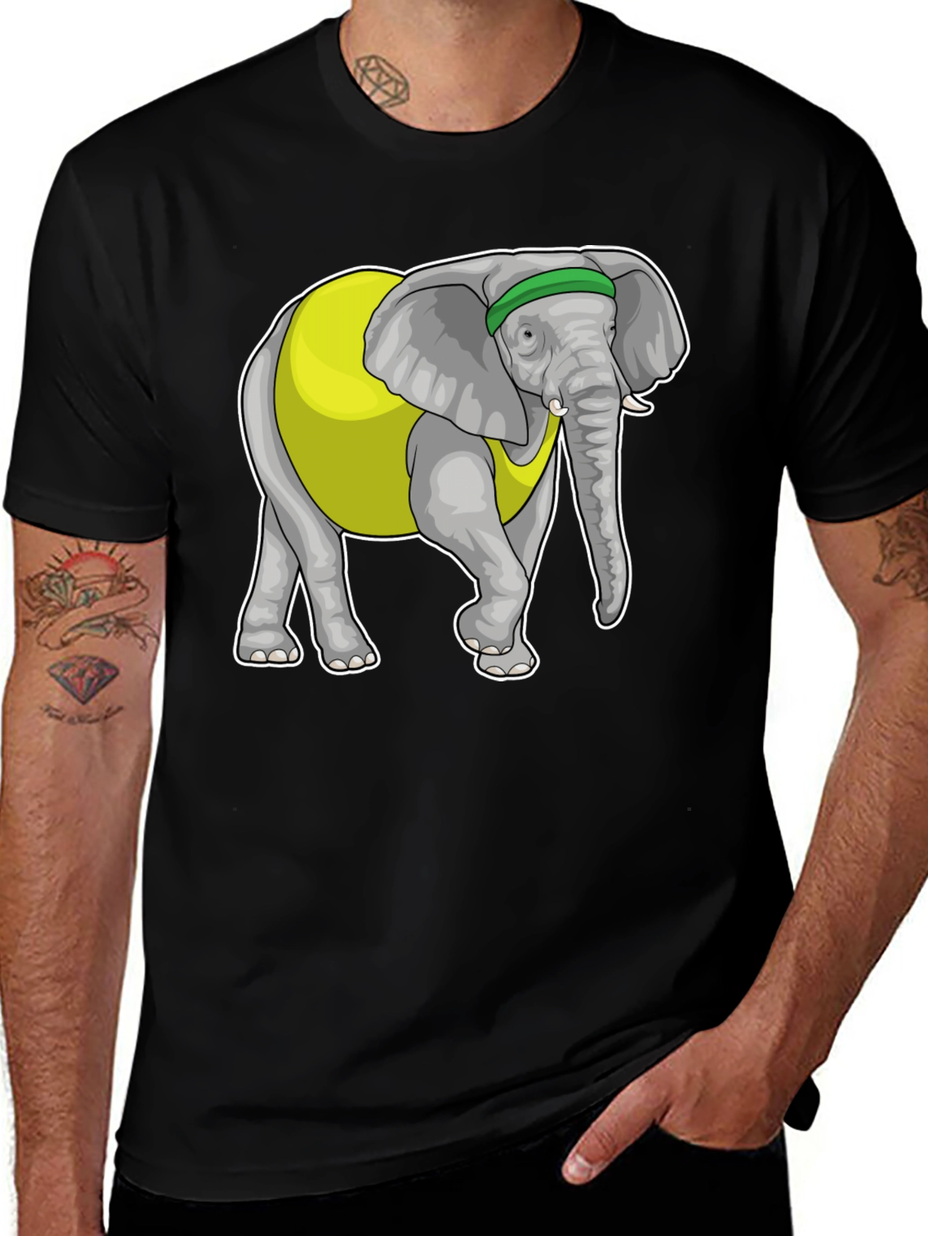 Elephant Athlete Graphic Tee