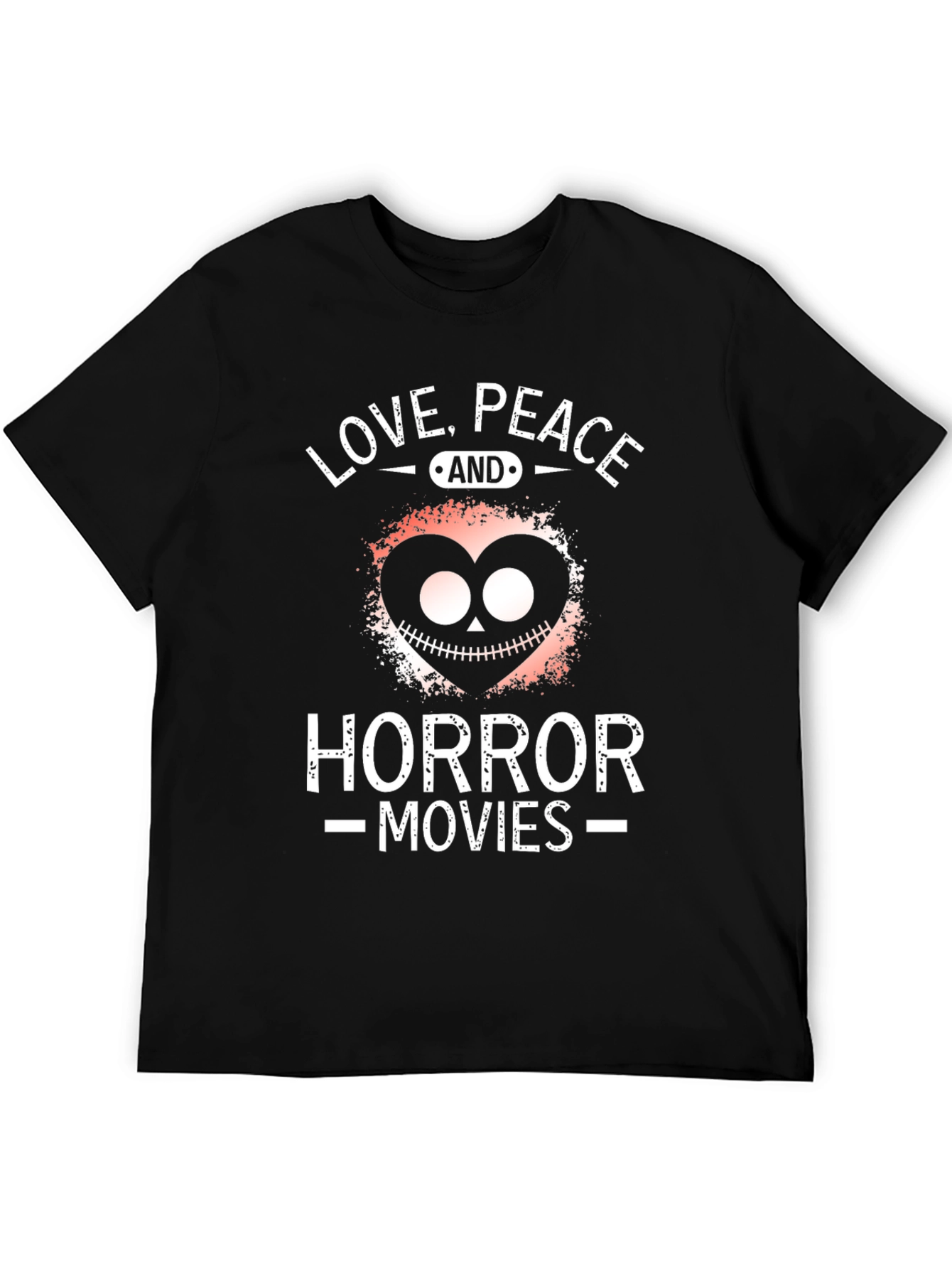 Love Peace Horror Movies T-Shirt