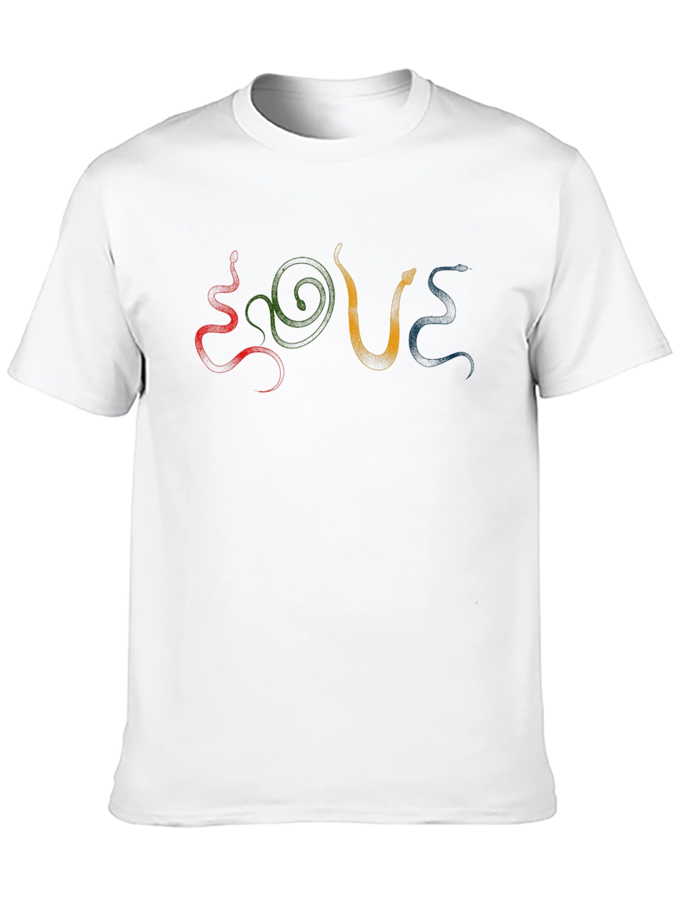 Snake Love T-Shirt - Artistic Graphic Tee