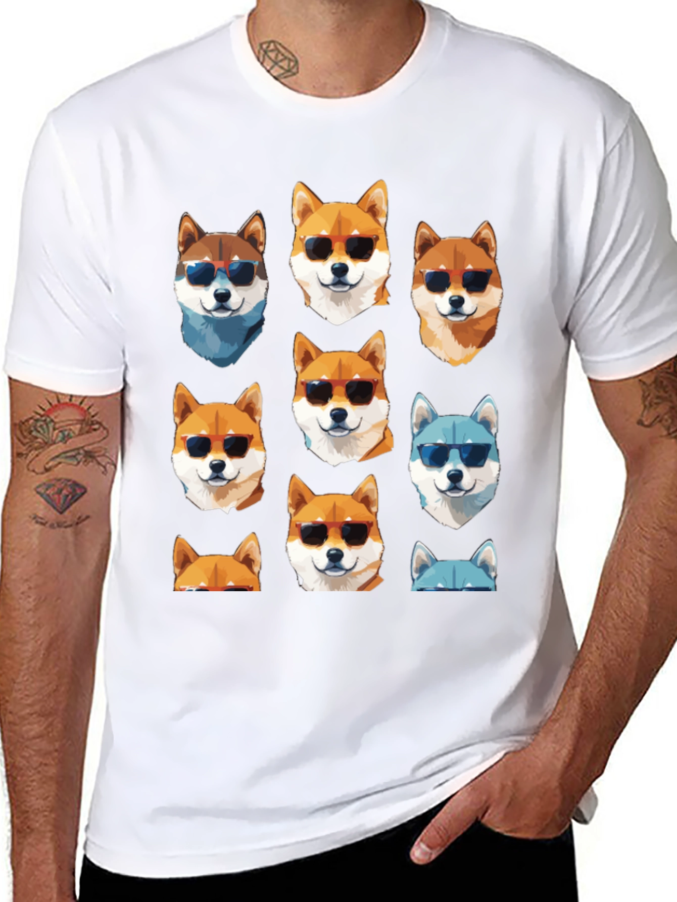 Cool Doge T-Shirt - Shiba Inu Sunglasses