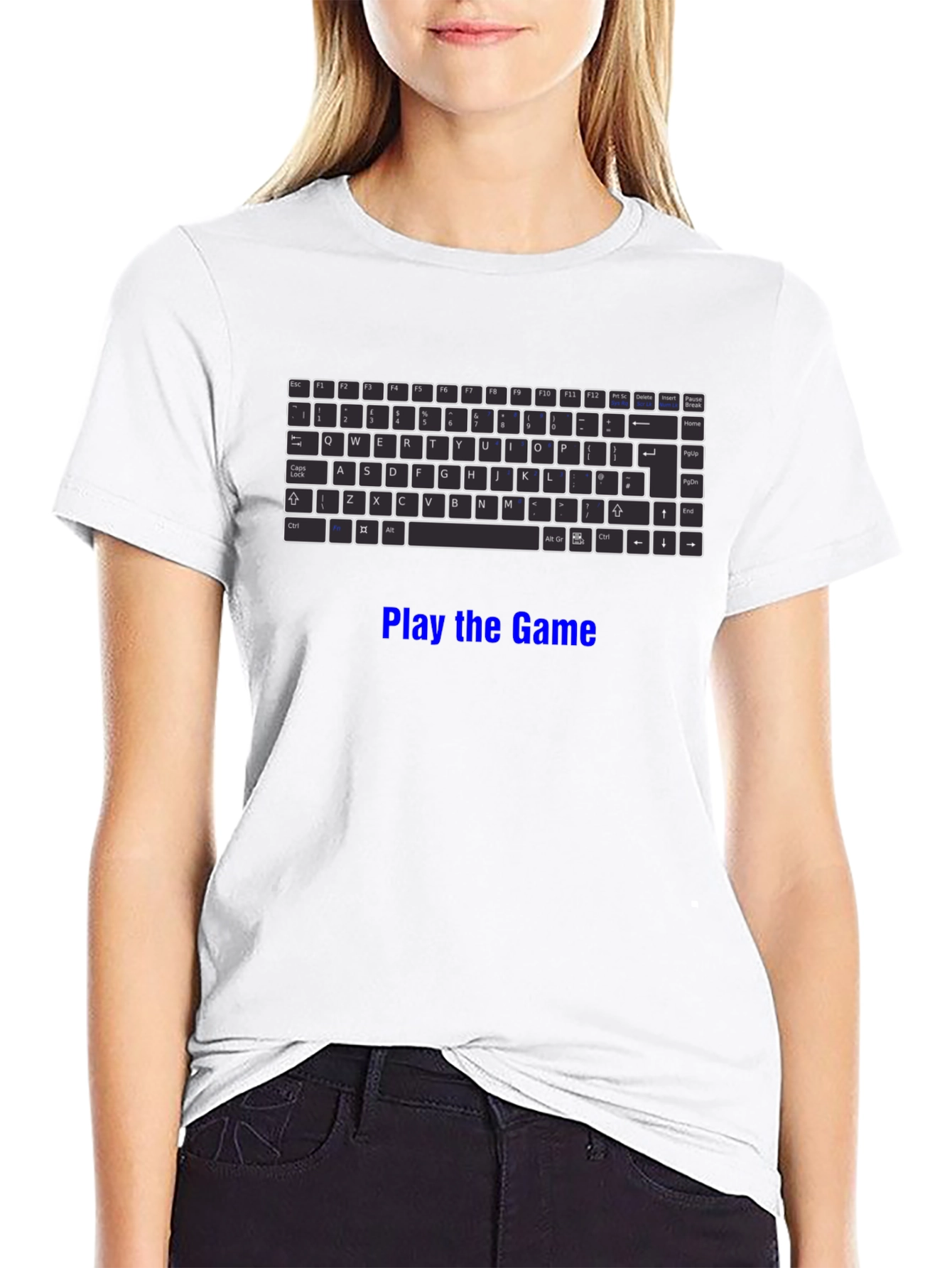 Gaming Keyboard T-Shirt - Play the Game!