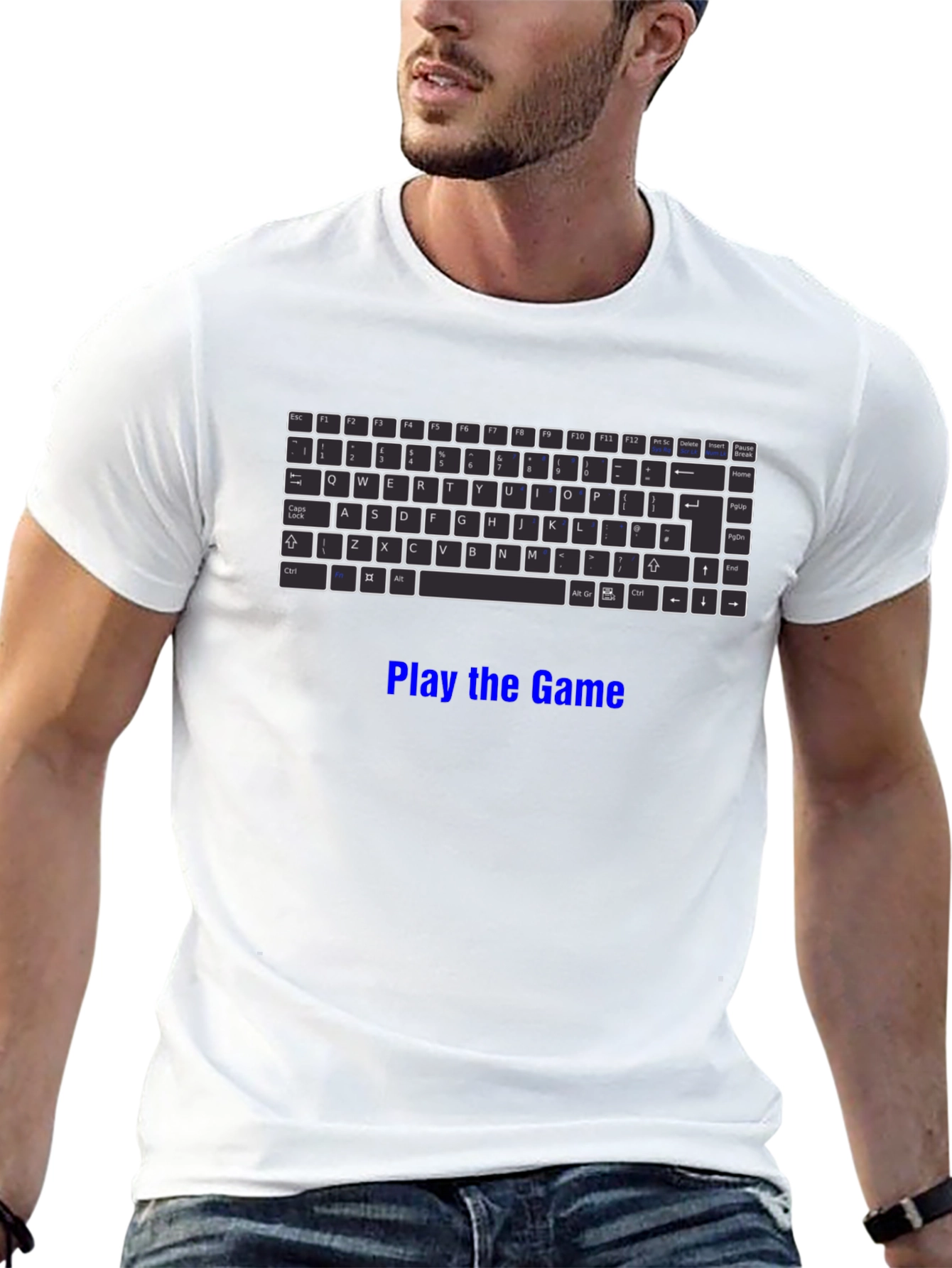 Gaming Keyboard T-Shirt - Play the Game!