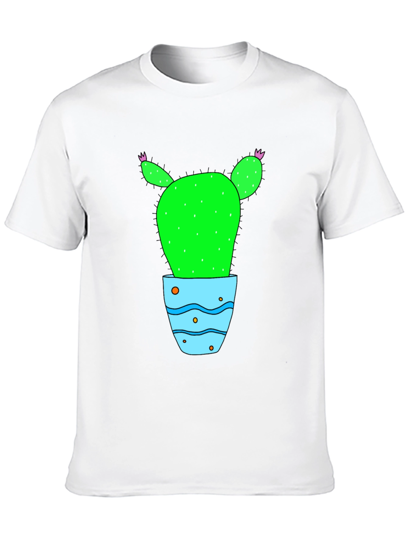 Cactus in Pot Graphic Tee - Black