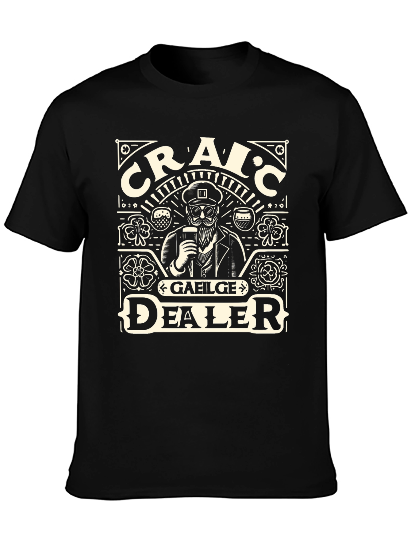 Craic Gaeilge Dealer Graphic T-Shirt