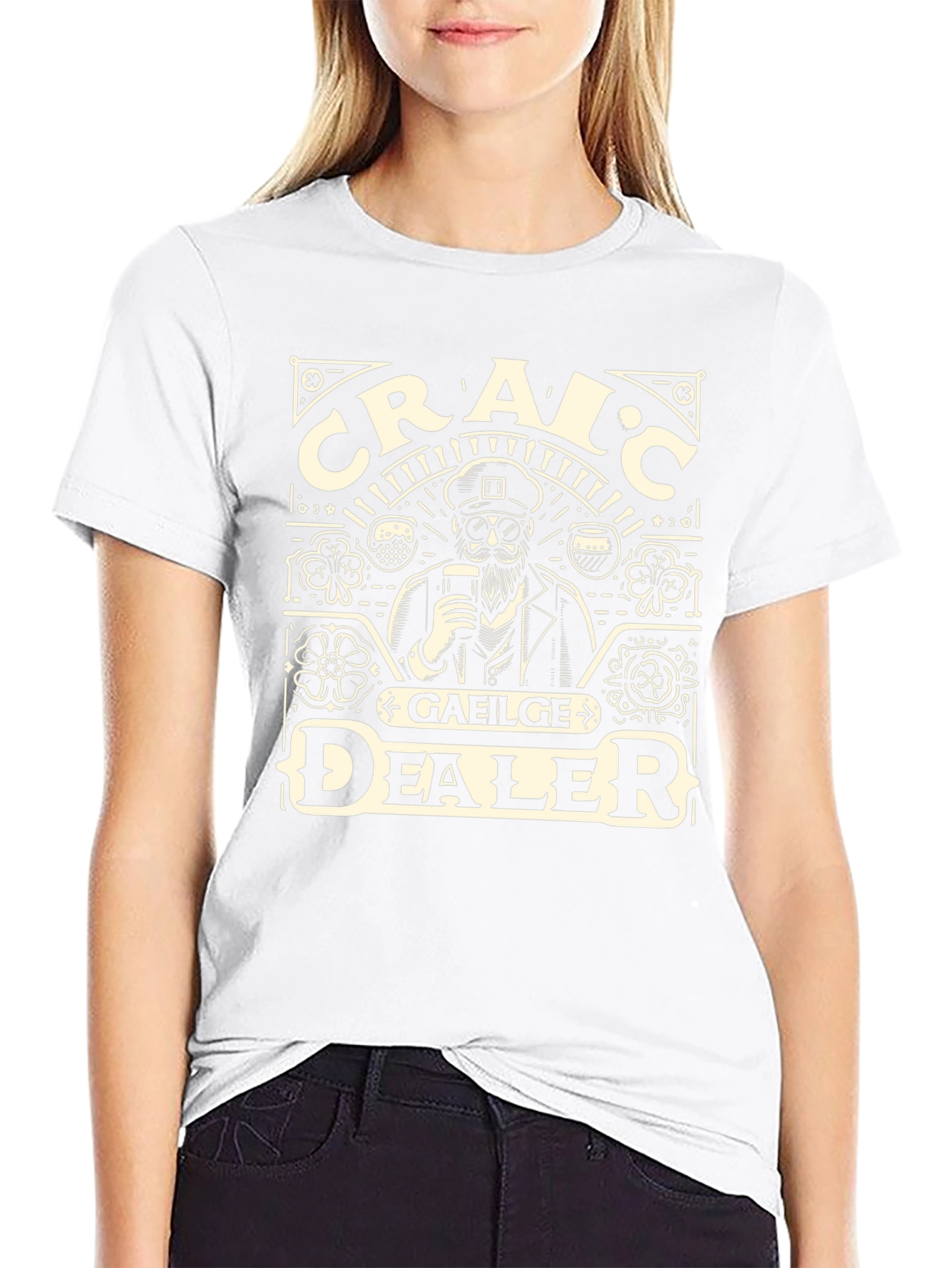 Craic Gaeilge Dealer Graphic T-Shirt