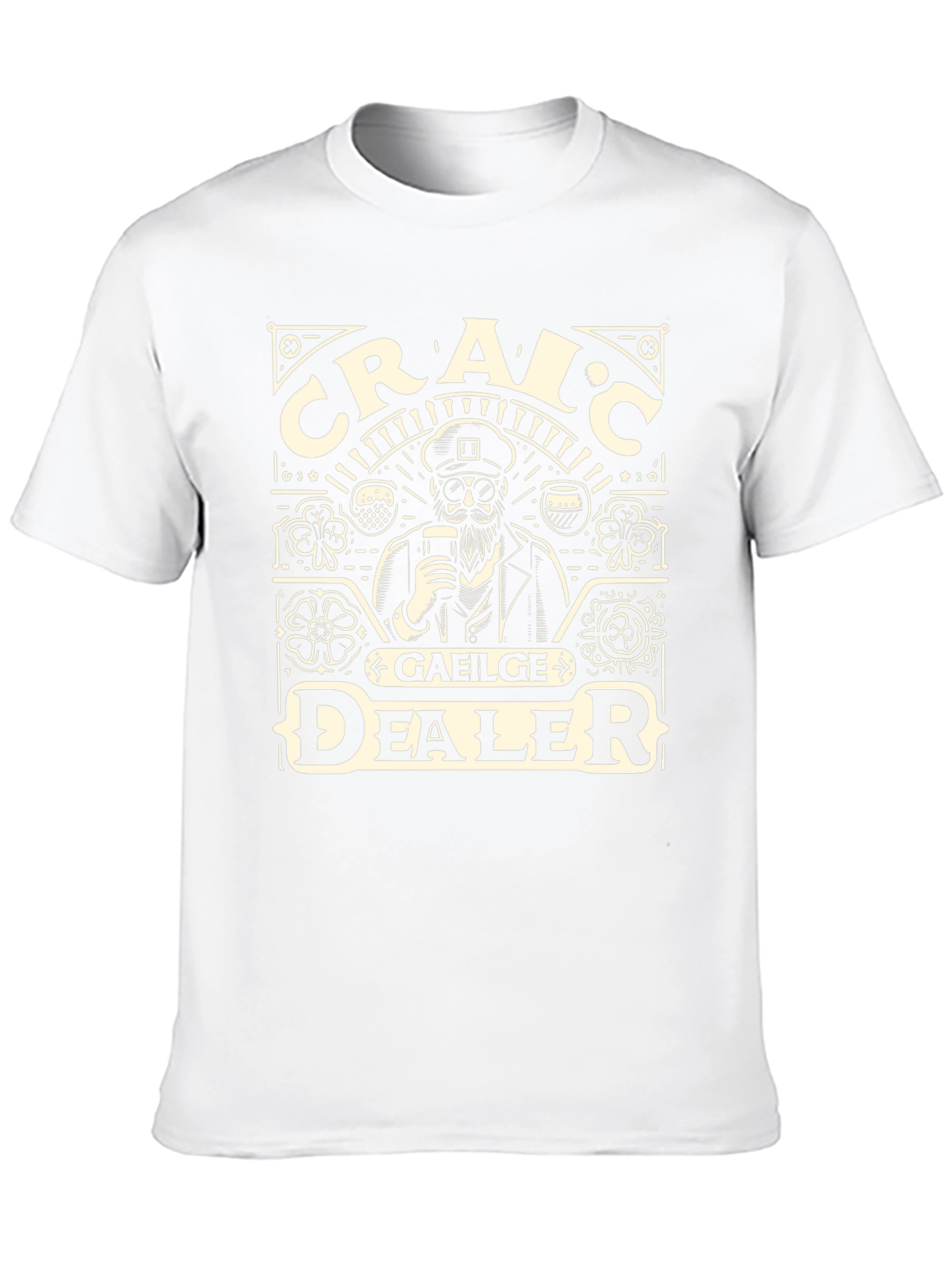 Craic Gaeilge Dealer Graphic T-Shirt