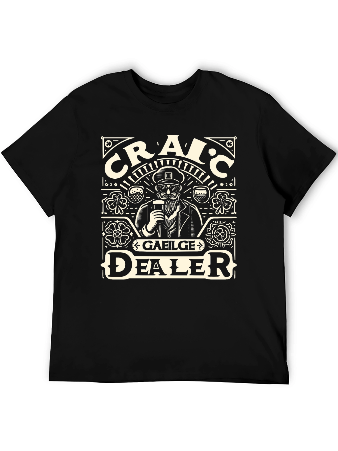 Craic Gaeilge Dealer Graphic T-Shirt