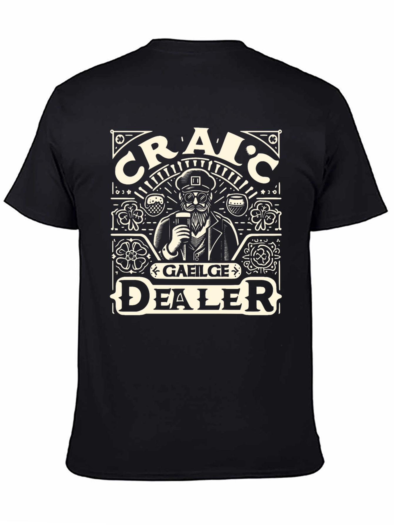 Craic Gaeilge Dealer Graphic T-Shirt